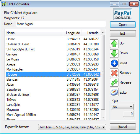 ITN Converter Startmaske